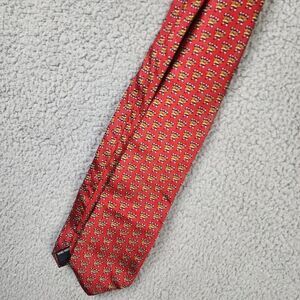 Santas Dream Christmas Holiday Candy Canes Parquet Silk Holiday Necktie Red